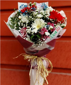 Mevsim Çiçekleri Buketi-001