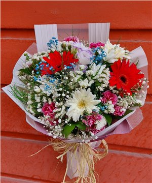 Mevsim Çiçekleri Buketi-001